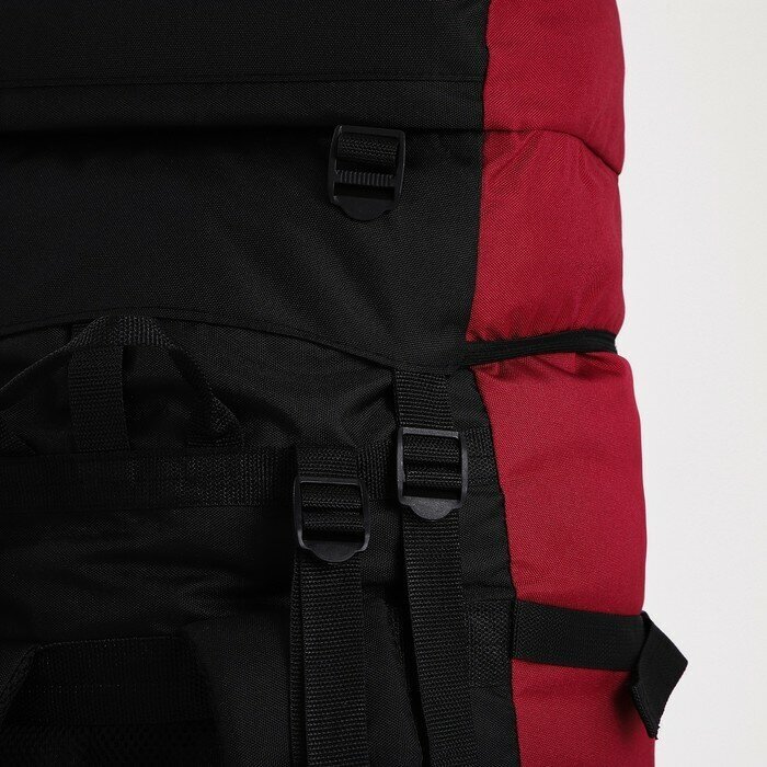 Рюкзак туристический, 100 л, отдел на шнурке, наружный карман, 2 боковые сетки, цвет чёрный Taif 509 . - фотография № 13