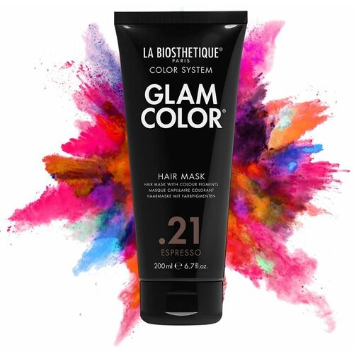 La Biosthetique Glam Color Hair Mask 21 Espresso Тонирующая маска для волос 21 Espresso, 200 мл