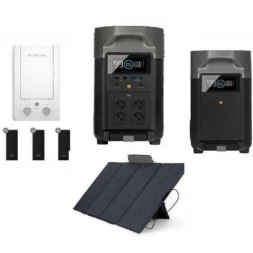 Комплект резервного электропитания Smart Home Panel Combo + DELTA Pro + Внешняя батарея для EcoFlow DELTA Pro + Солнечная панель EcoFlow 400W EcoFlow Smart Home Panel Combo + DELTA Pro + Battery DELTA Pro + SUN*400W