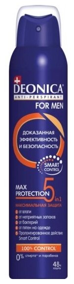 Антиперспирант спрей Deonica for Men 5 Protection, 200 мл