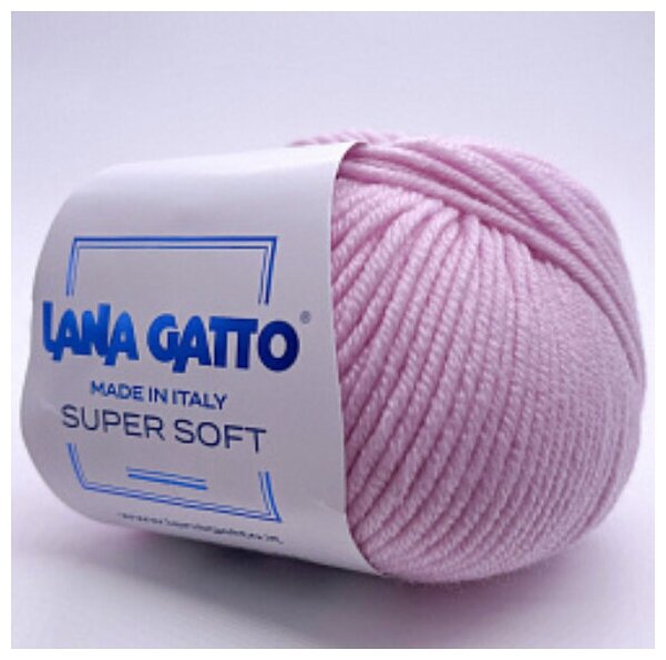 Пряжа Lana Gatto Super Soft 05284 (5284) Нежно-розовый 1 моток