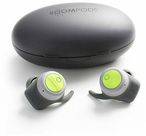 Гарнитура беспроводная BOOMPODS UK TWS Bluetooth Boombuds-Sport Grey (TWSGRN)