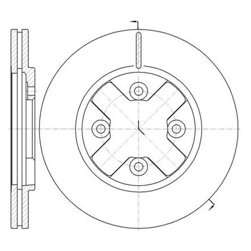 фото Тормозной диск roadhouse 6145.10 для nissan vanette road house