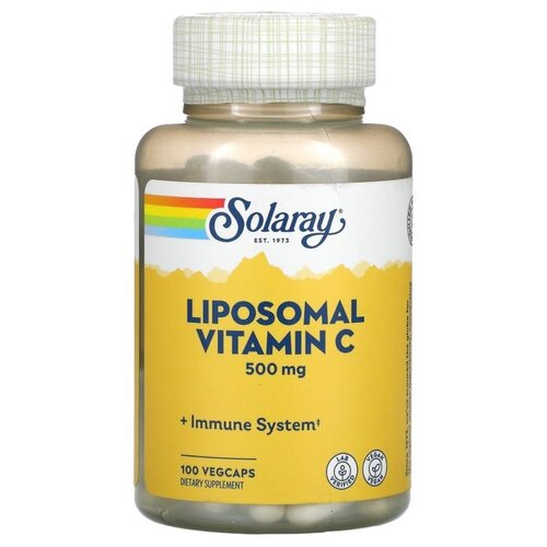 Капсулы Solaray Liposomal Vitamin C, 140 г, 500 мг, 100 шт.