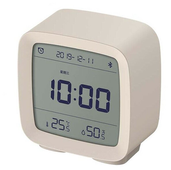Часы с термометром Qingping Bluetooth Smart Alarm Clock, белый