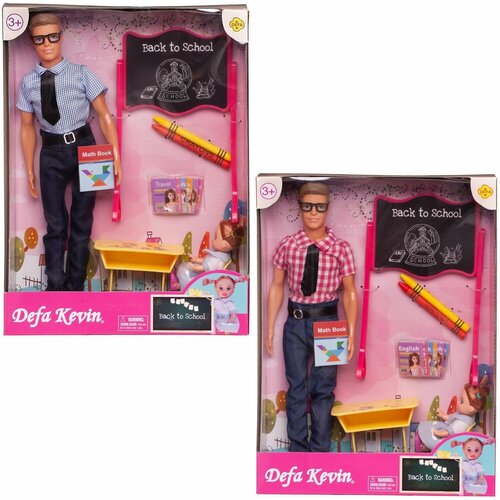 фото Игровой набор кукла defa kevin учитель, 2 вида в коллекции 8368d junfa toys