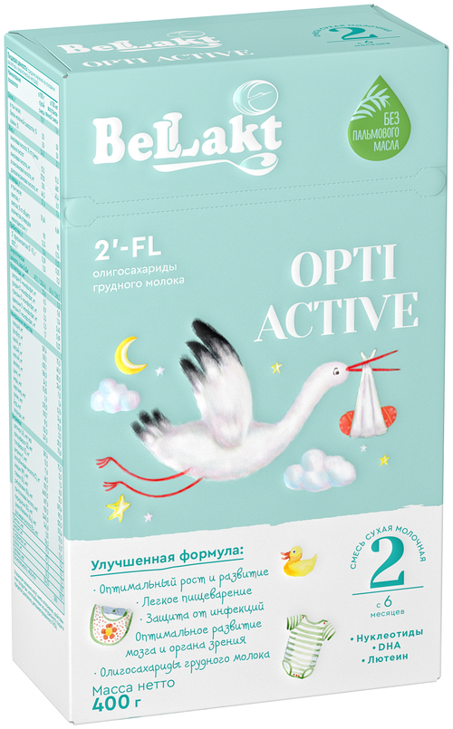 Смесь Беллакт Opti Activе 2, с 6 месяцев, 400 г