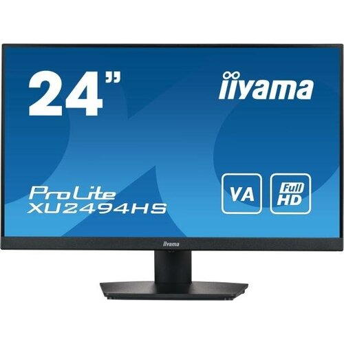 Монитор Iiyama 238 ProLite XU2494HS-B2 черный VA LED 4ms 169 DVI HDMI MM матовая 30001 250cd 178гр178гр 1920x1080 75Hz DP FHD 64кг 1285000₽