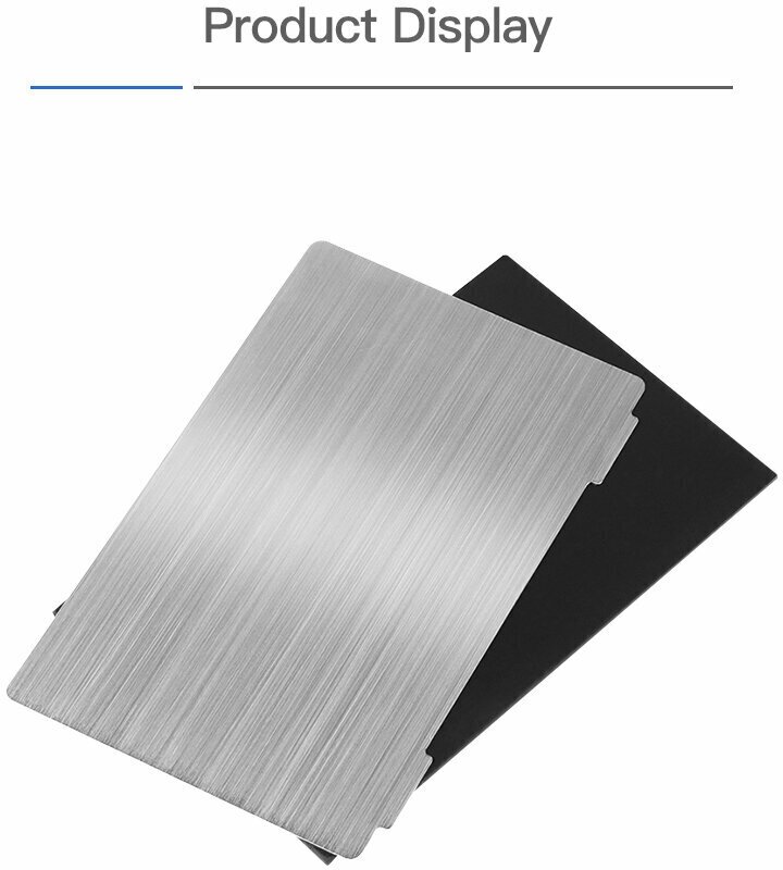 Creality Стальная пластина с магнитной основой для фотополимерного 3д принтера 138*78 комплект 2 