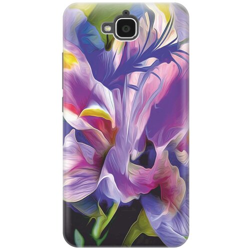 фото Cиликоновый чехол на honor 4c pro / хонор 4с про с принтом "цветочная абстракция" gosso