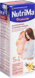 Фото Напиток молочный Nutrima Фемилак для беременных женщин и кормящих матерей со вкусом ванили 200 г