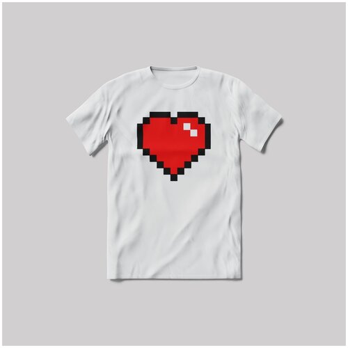 фото Футболка valentin's day(minecraft, герой, день святого валентина, любовь, сердце, персонаж, майнкрафт, пиксели, москва, pixar, cердечко, 14 февраля) 3 размер - s brut-shop