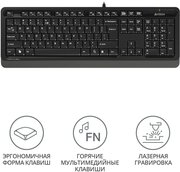 Клавиатура A4TECH FStyler FK10 черный/серый USB (1147518)