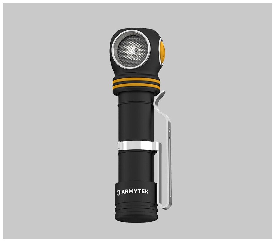 Фонарь налобный-мульти Armytek Elf C2 LH351D, 1100 lm, белый, до 105м, 1x18350, IP68, 65г