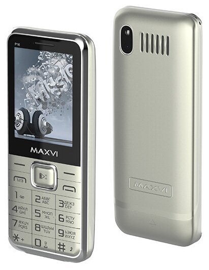 Maxvi P16 Сотовый телефон Maxvi P16 серебристый