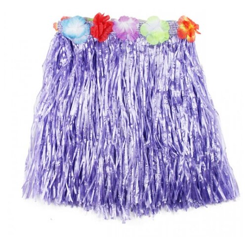 фото Гавайская юбка, цвет фиолетовый 40 см (набор 2 шт.) happy pirate