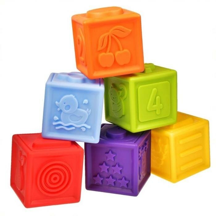 FANCY BABY Развивающая игрушка «Кубики», 6 штук
