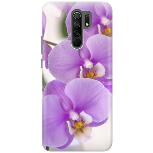 фото Ультратонкий силиконовый чехол-накладка для xiaomi redmi 9 с принтом "сиреневые орхидеи" gosso