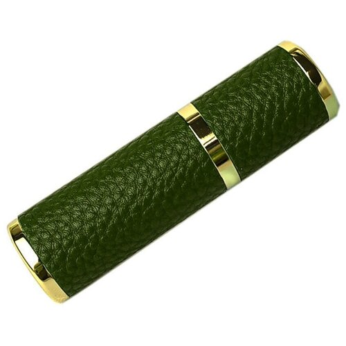 Атомайзер для духов зеленый кожаный