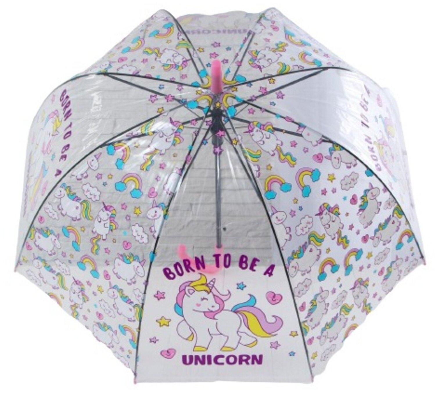 Зонт детский «Рожденный быть единорогом» цвета микс 