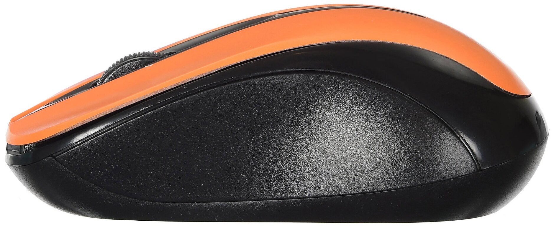 Мышь OKLICK 675MW оптическая беспроводная USB, черный и оранжевый - фото №2