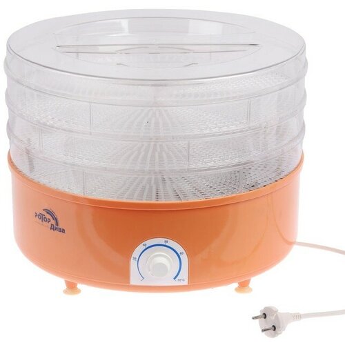 Ротор Сушилка для овощей и фруктов Дива СШ-007-11 520 Вт 3 яруса 20 л бежевая 1620100₽