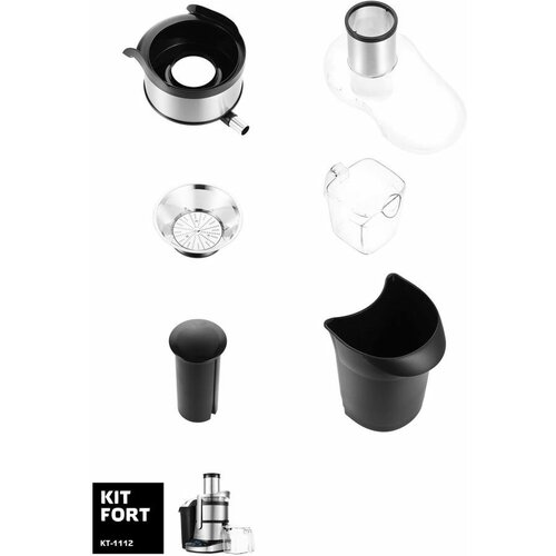 Соковыжималка KITFORT КТ-1112 центробежная черный 1408000₽