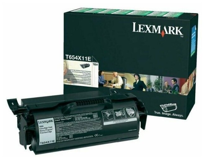 Картридж Lexmark T654X11E, черный