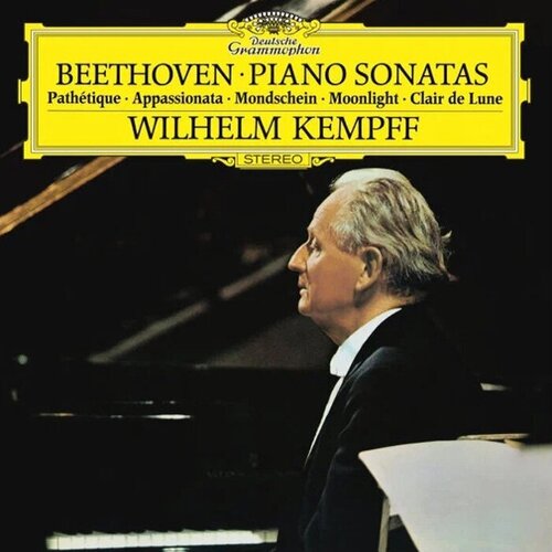 Виниловые пластинки, Deutsche Grammophon, WILHELM KEMPFF - Beethoven: Piano Sonatas Nos.8, 14, 23 (LP) компакт диски deutsche grammophon perahia murray beethoven piano sonatas nos 14