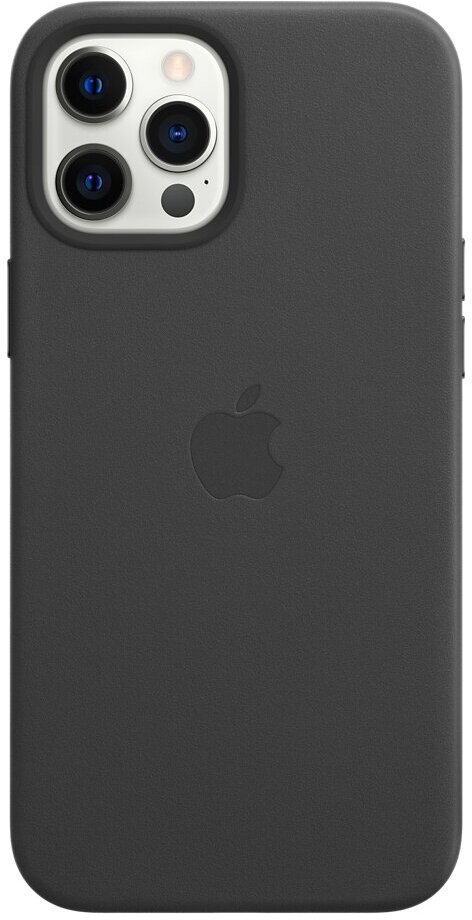 Чехол кожаный Apple iPhone 12 Pro Max Leather Case MagSafe Black (Чёрный) MHKM3ZE/A