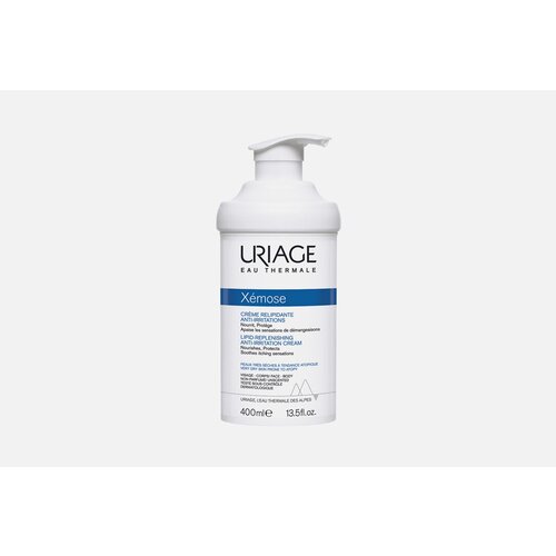 Крем липидовосстанавливающий против раздражений Uriage XEMOSE LIPID-REPLENISHIG ANTI-IRRITATION CREAM / объём 400 мл крем липидовосстанавливающий против раздражений для лица и тела xemose cerat relipidant anti irritations 200мл