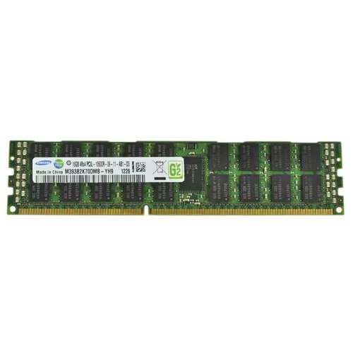 Серверная оперативная память DIMM DDR3L 16384Mb, 1333Mhz, Samsung ECC REG CL9 1.35V (M393B2K70DMB-YH9)