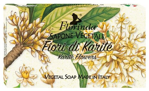 Florinda Мыло кусковое Ария цветов Fiori di karite, 100 г