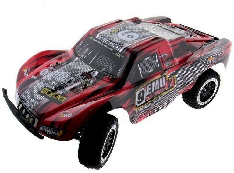 Радиоуправляемый шорт-корс Remo Hobby 9EMU (красный) 4WD 2.4G 1/8 RTR