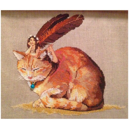 Nimue Набор для вышивания Fairycat (Фея и кот) 152-A051 K, 21.5 х 21.5 см