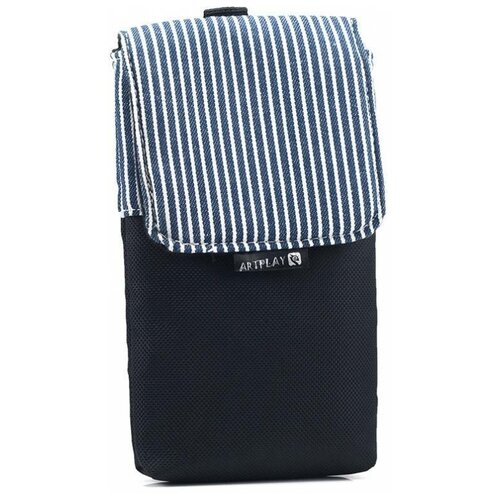 фото Artplays сумка canvas bag для playstation vita (acpsv63) черный/синий в белую полоску