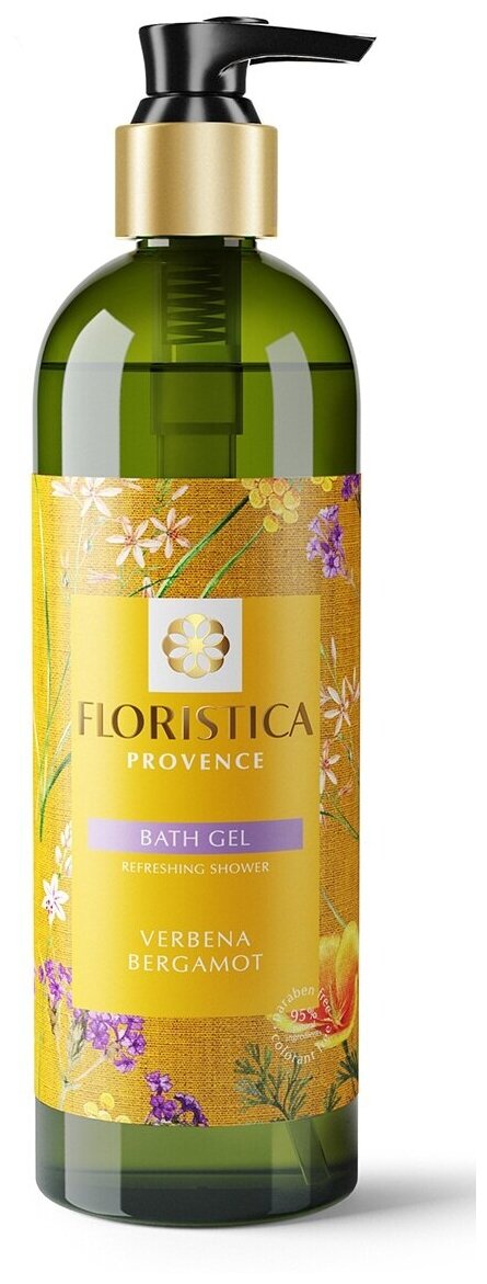 Гель для душа Floristica Provence verbena and bergamot, 345 мл, 345 г