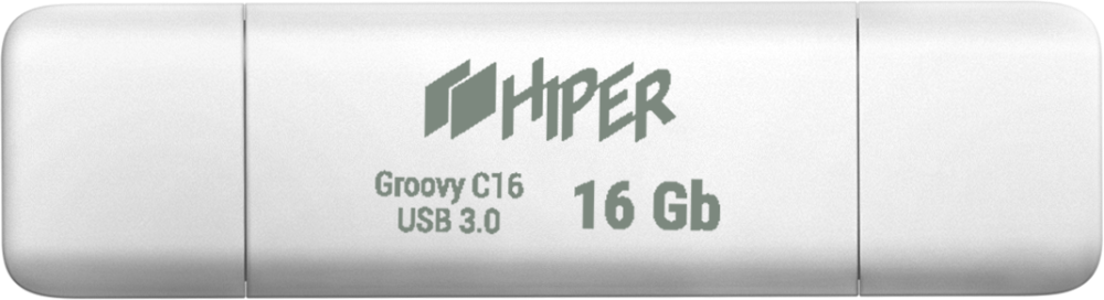 Накопитель HIPER USB3.0 + USB Type-C 16GB Groovy C16