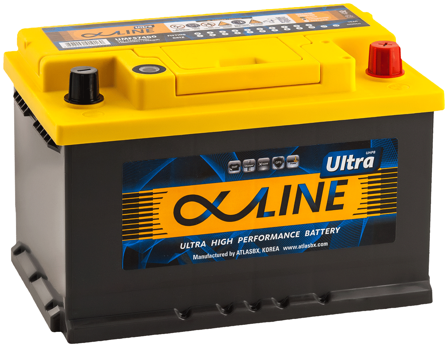 Аккумулятор для грузовиков AlphaLine Ultra 74 Ач (UMF57400) 276x175x175