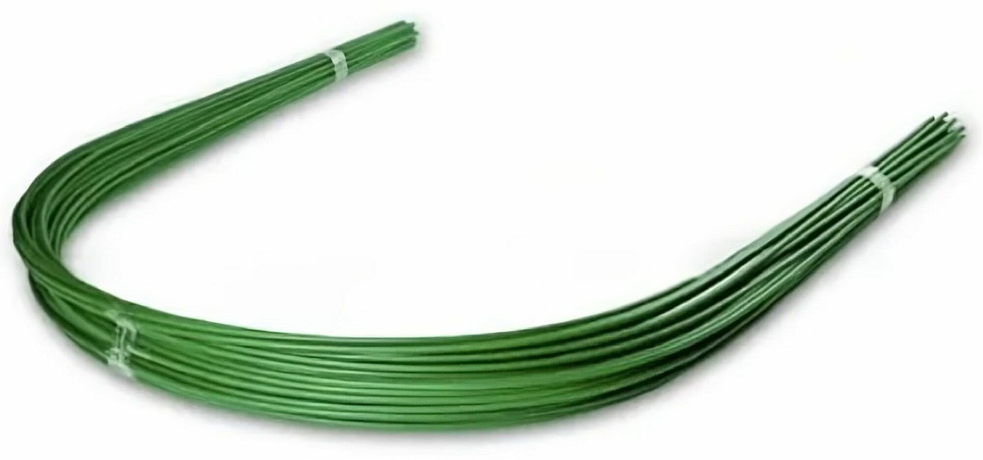 Дуги стальные парниковые в оболочке ПВХ (6 шт), 10 мм x 4 м, цвет зеленый - фотография № 2