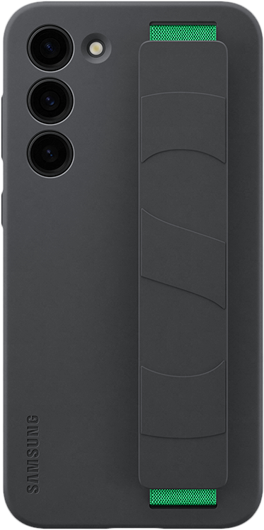 Чехол-накладка Samsung Silicone Grip Case S23+, чёрный