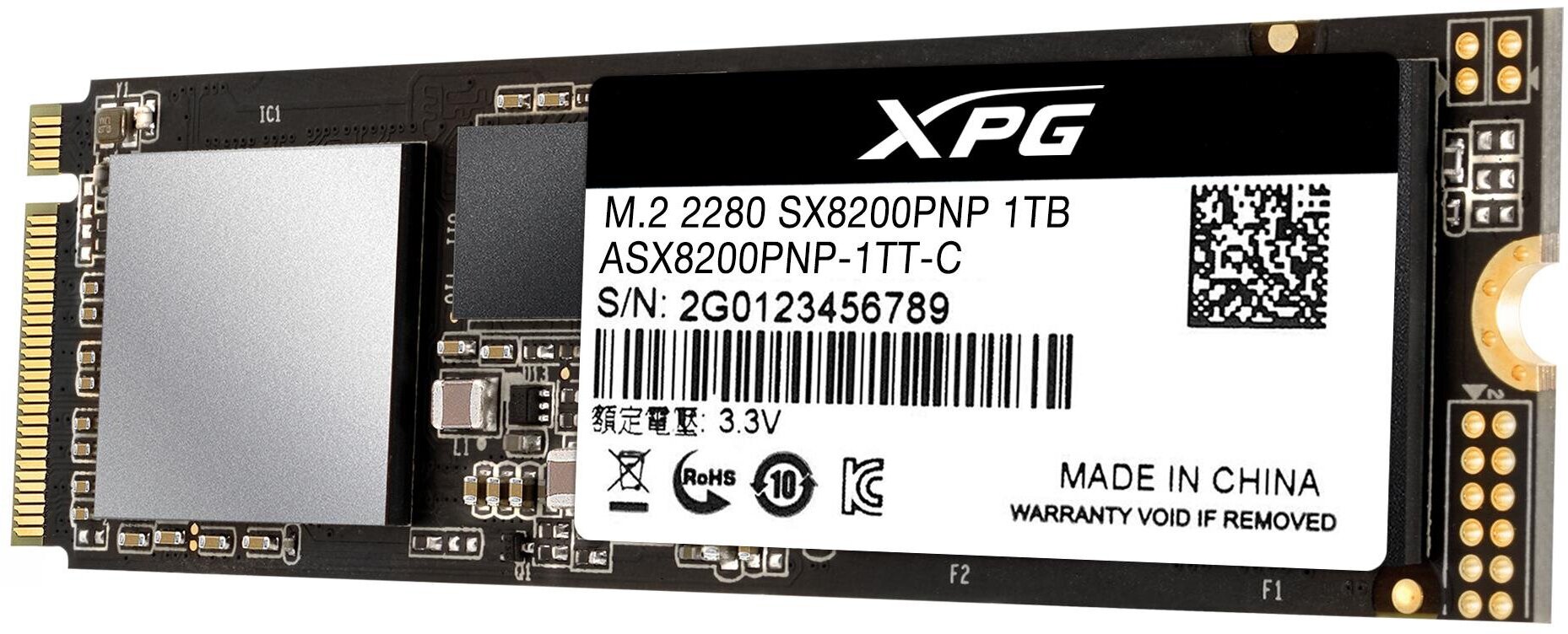 SSD диск ADATA M.2 XPG SX8200 Pro 1 Тб PCIe Gen3x4 3D TLC (ASX8200PNP-1TT-C) - фотография № 10