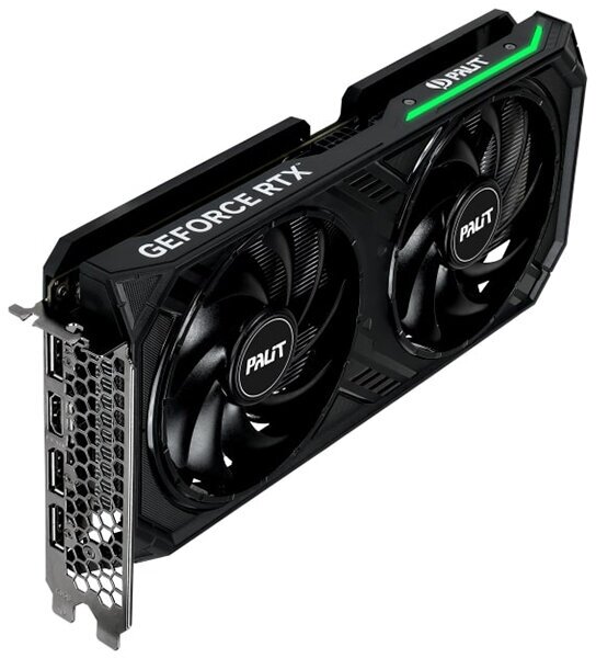 Видеокарта Palit nVidia GeForce RTX 4060 DUAL OC 8G 1830Mhz PCI-E 8192Mb 17000Mhz 128 bit HDMI 3xDP NE64060T19P1-1070D