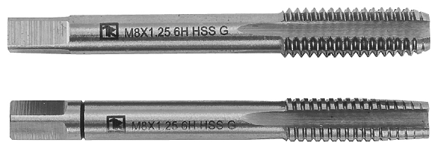 THORVIK MT10125S2 набор метчиков t-combo двухпроходных ручных универсальных м10х1.25 hss-g 2 шт.