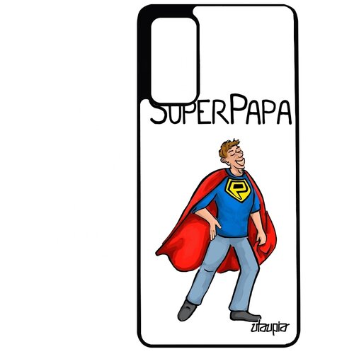фото Чехол на смартфон galaxy s20fe, "суперпапа" шутка комикс utaupia