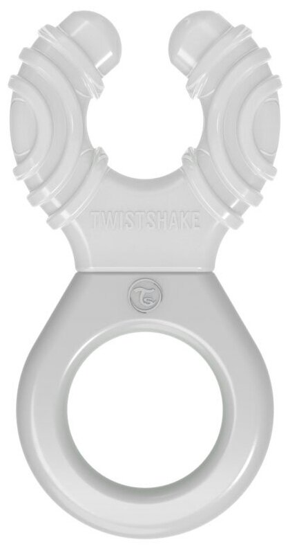 Охлаждающий прорезыватель Twistshake (Teether Cooler). Пастельный серый (Pastel Grey). Возраст 2+m