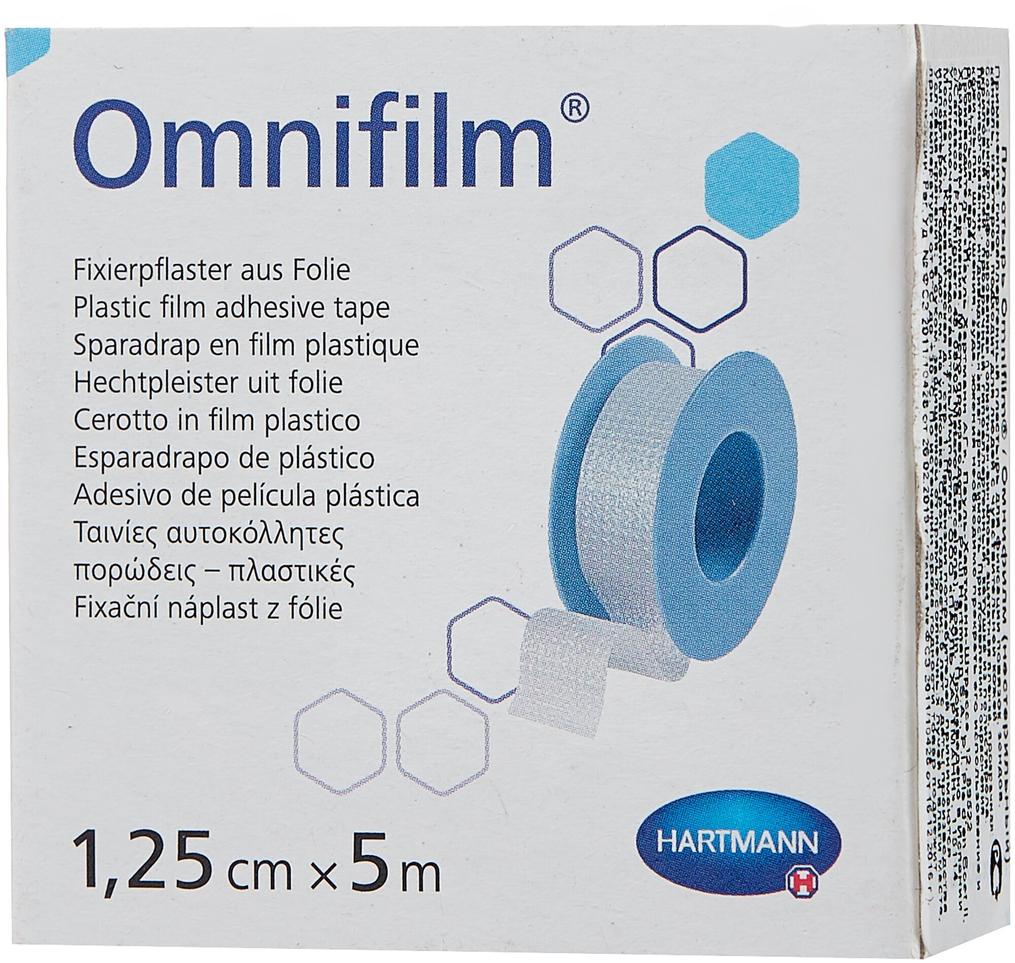 Hartmann OMNIFILM пластырь фиксирующий из прозрачной пленки без еврохолдера 1.25х500 см