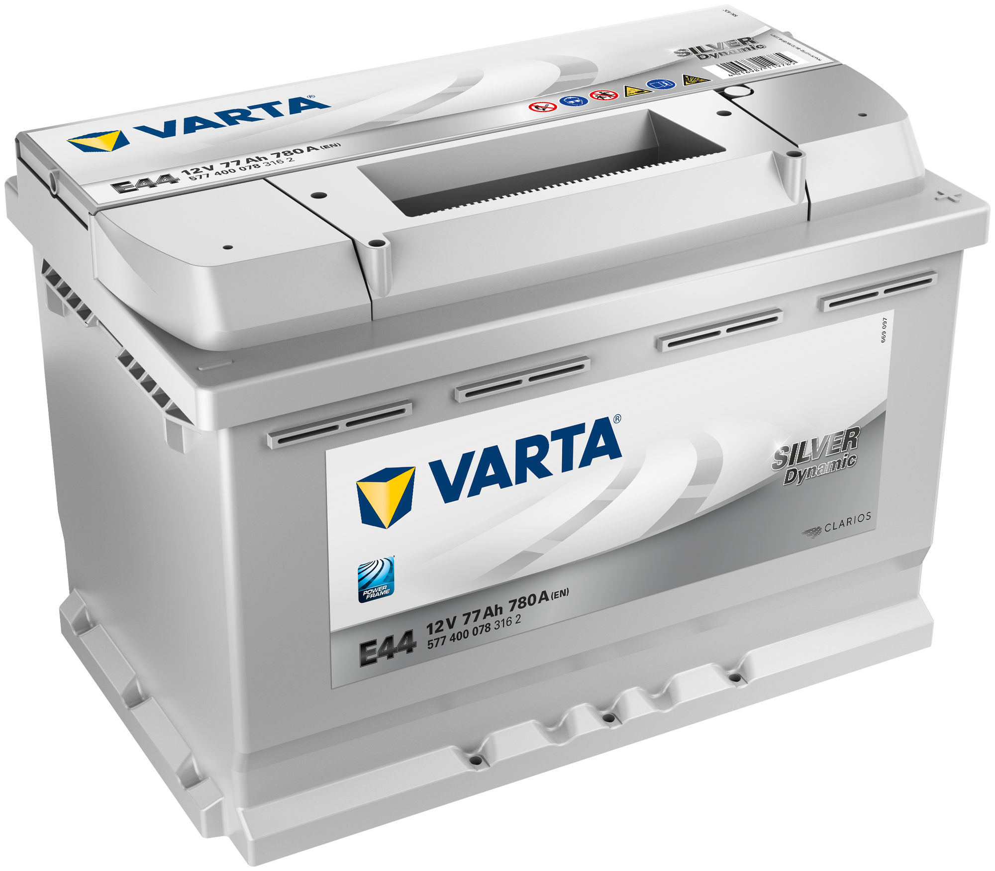 Аккумулятор для грузовиков VARTA Silver Dynamic E44 (577 400 078) 278x175x190