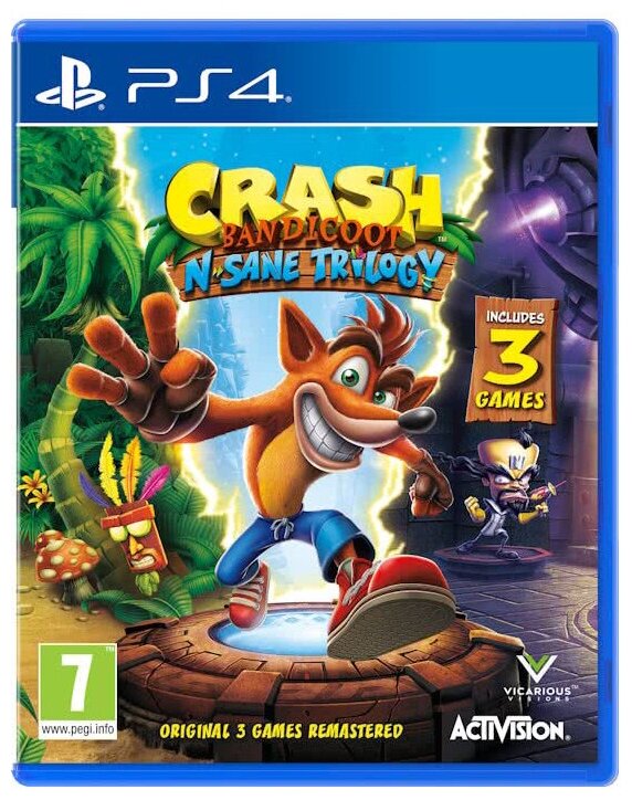 Игра для PS4: Crash Bandicoot N’sane Trilogy