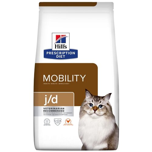 Сухой корм для кошек Hill's Prescription Diet j/d для поддержания здоровья и подвижности суставов, с курицей 1.5 кг